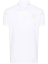 Men's Logo Patch Polo Shirt White - MONCLER - BALAAN 2