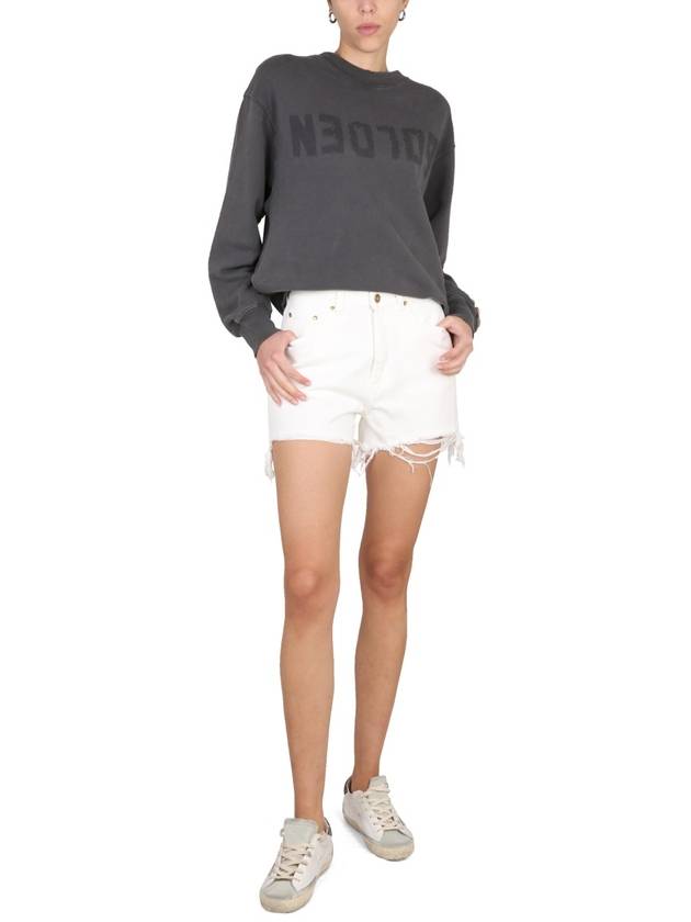 Denim Shorts White - GOLDEN GOOSE - BALAAN 3