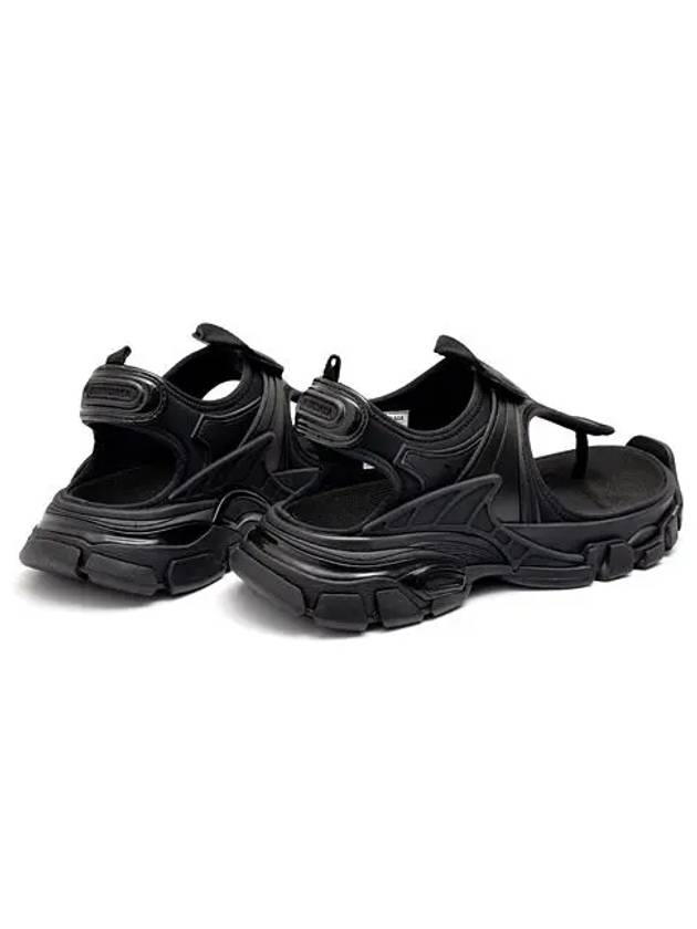 Women's Track Thong Sandals Black - BALENCIAGA - BALAAN.