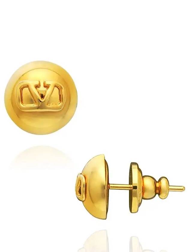 Women's V Logo Earrings Gold - VALENTINO - BALAAN 6