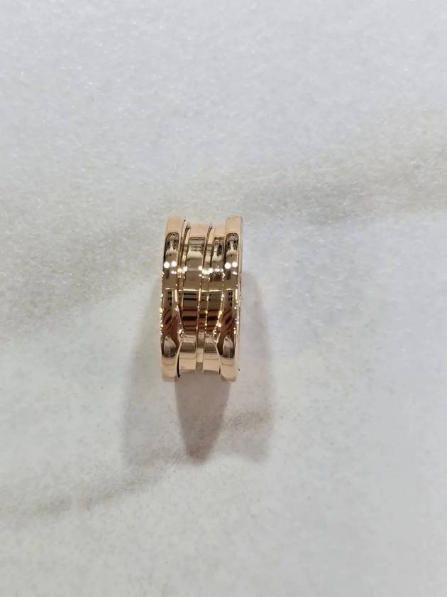 Women s Ring 18K B Zero1 3 Band Rose Gold No 46 352920 - BVLGARI - BALAAN 2