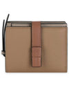 Compact Zipper Grain Calfskin Half Wallet Toffee - LOEWE - BALAAN 2