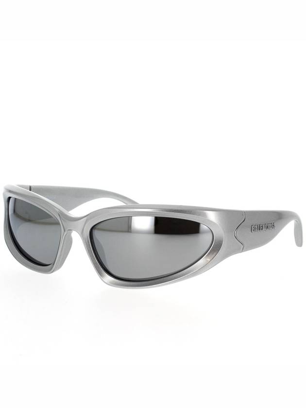 Eyewear Swift Acetate Oval Frame Sunglasses Silver - BALENCIAGA - BALAAN 3