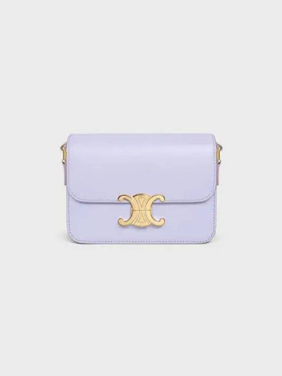 Teen Triomphe Shiny Calfskin Cross Bag Light Lavender - CELINE - BALAAN 2