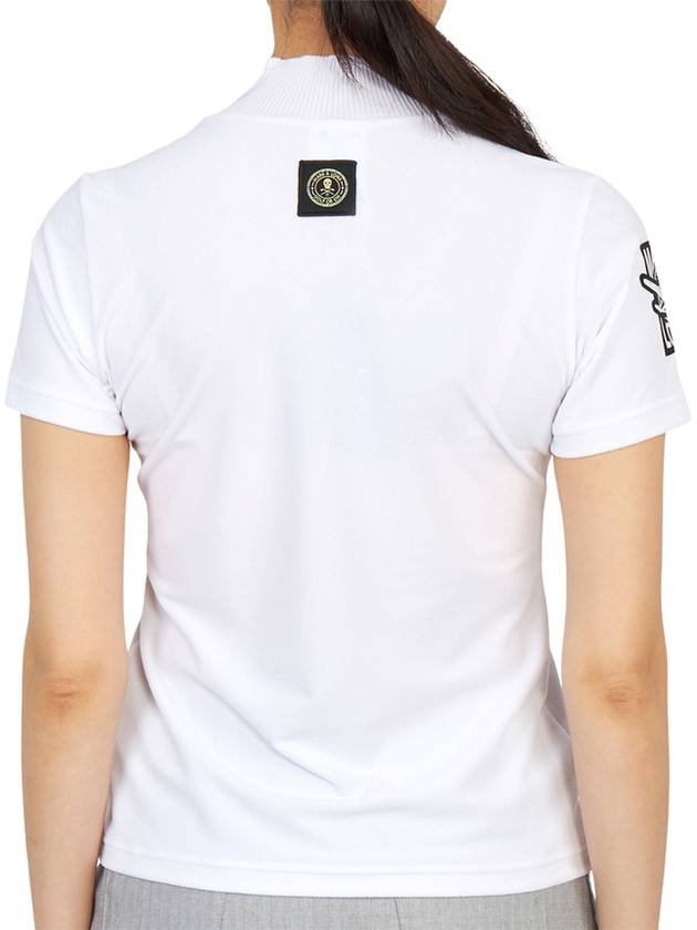 Golf Et Tech MLW 3A AA01 WHITE Women s Mock Neck Short Sleeve T Shirt Regular Fit - MARK & LONA - BALAAN 5