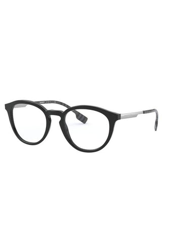 Eyewear Blue Light Lens Round Eyeglasses Black - BURBERRY - BALAAN 1