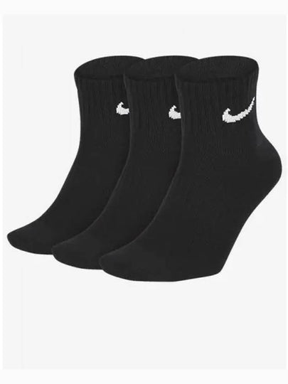 Everyday Lightweight Socks 3 Pack Black - NIKE - BALAAN 2