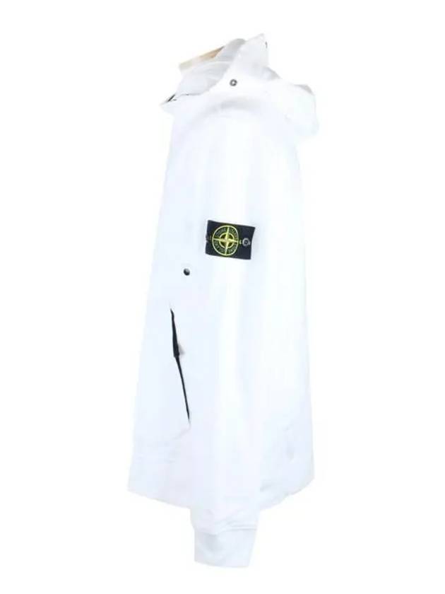 Wappen Patch Cotton Hoodie White - STONE ISLAND - BALAAN 3