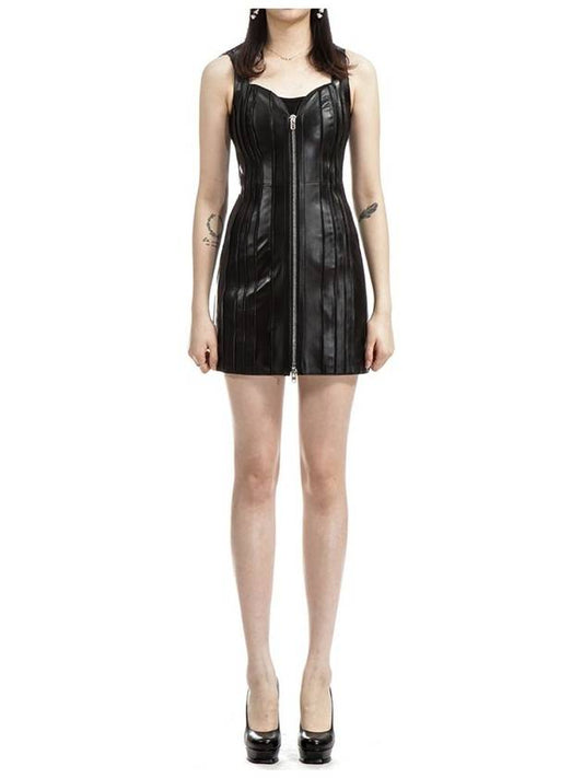 Leather Short Dress Black - GIVENCHY - BALAAN 2