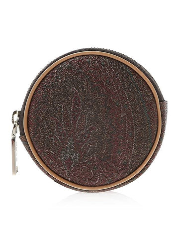 Paisley Round Pouch Brown - ETRO - BALAAN 1