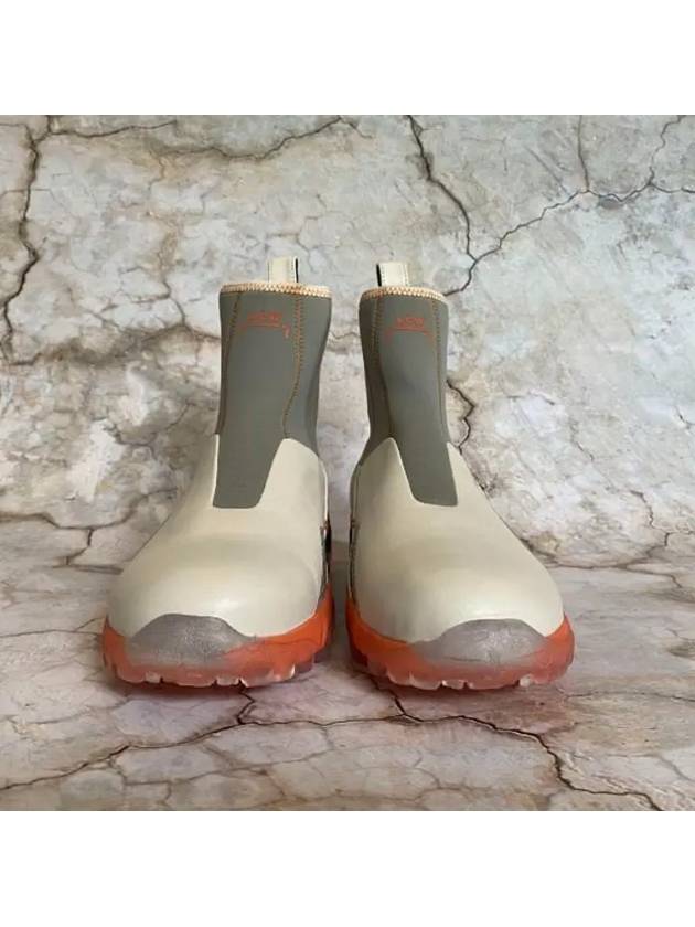 A COLD WALL Men s Light Gray Orange Leather NC 1 Boots ACWUF029B - A-COLD-WALL - BALAAN 5