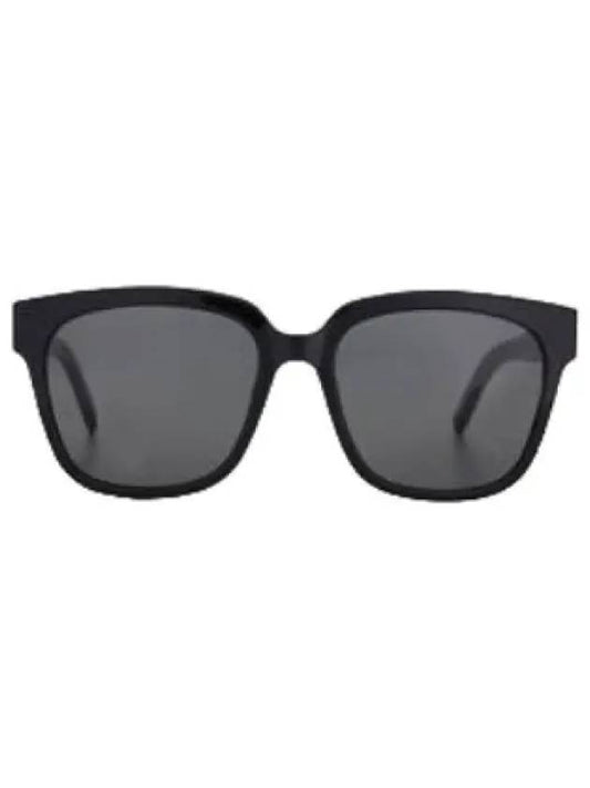 Golden Monogram Sunglasses Bright Black Glasses - SAINT LAURENT - BALAAN 1