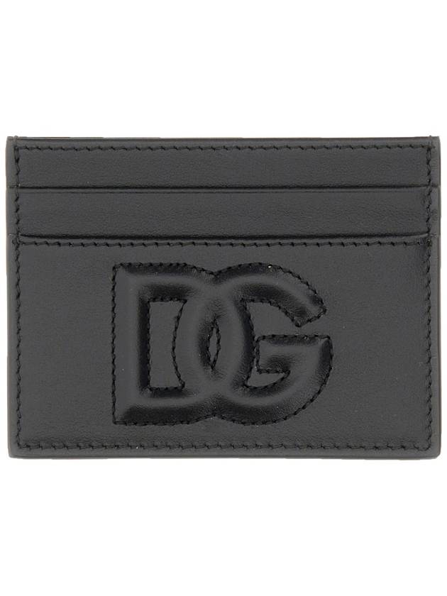 logo leather card wallet black - DOLCE&GABBANA - BALAAN 4