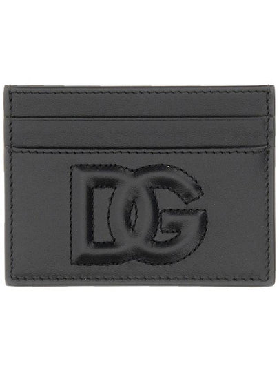 logo leather card wallet black - DOLCE&GABBANA - BALAAN 2