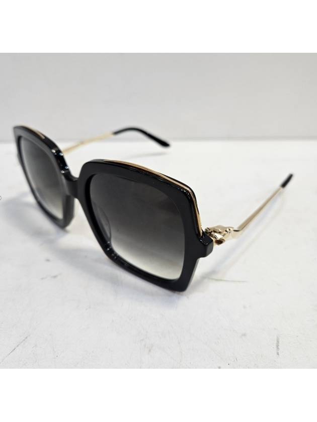 CT0117S Black Gold Sunglasses - CARTIER - BALAAN 3