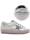 Hi Star White Metallic Silver Heel Tab Sneakers - GOLDEN GOOSE - BALAAN 2