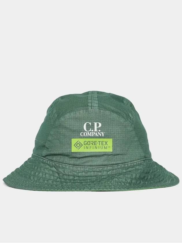 Logo Print Bucket Hat Green - CP COMPANY - BALAAN 3