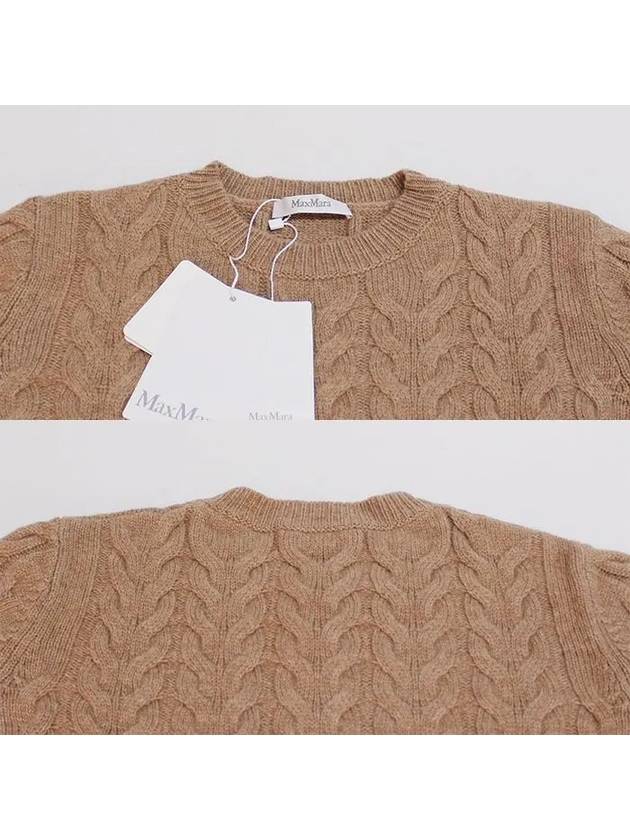 Cashmere Knit Top Camel - MAX MARA - BALAAN 5