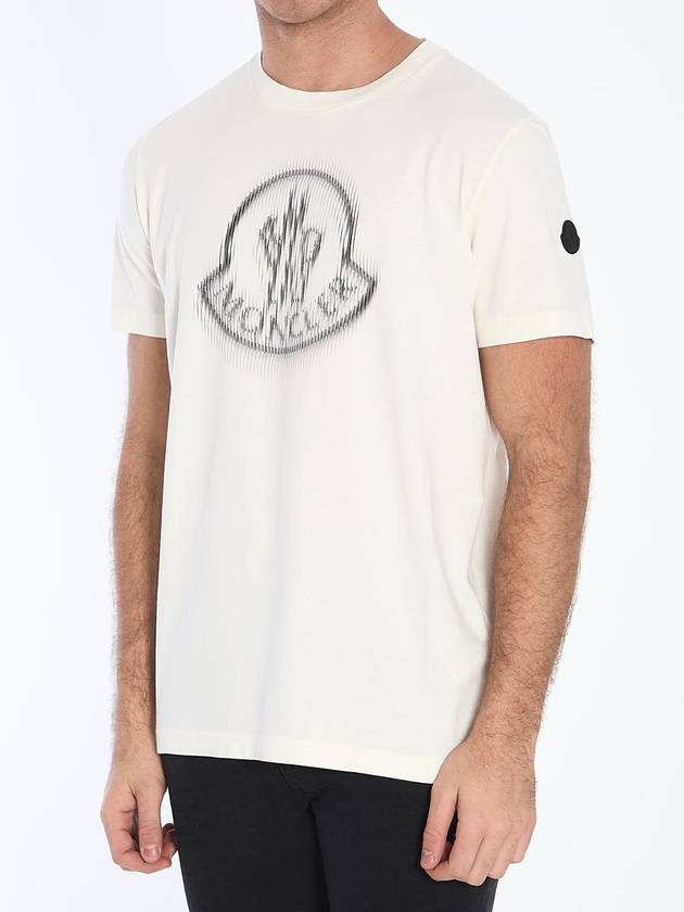 Blurred Logo T-Shirt - MONCLER - BALAAN 2