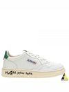 Women's Medalist Suede Lettering Low-Top Sneakers White - AUTRY - BALAAN 2