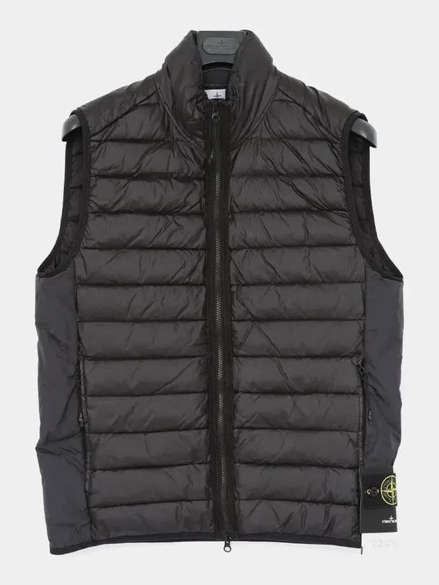 Loom Woven Chambers Recycled Nylon Down TC Vest Black - STONE ISLAND - BALAAN 4