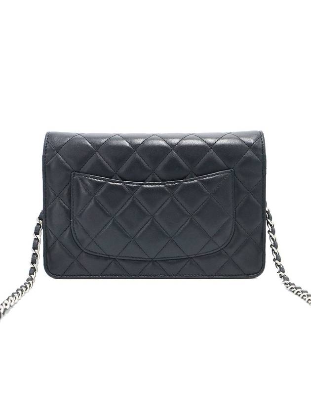 Chanel A33814 Black Lambskin Classic Silver Chain WOC Cross Bag 17th - CHANEL - BALAAN 4