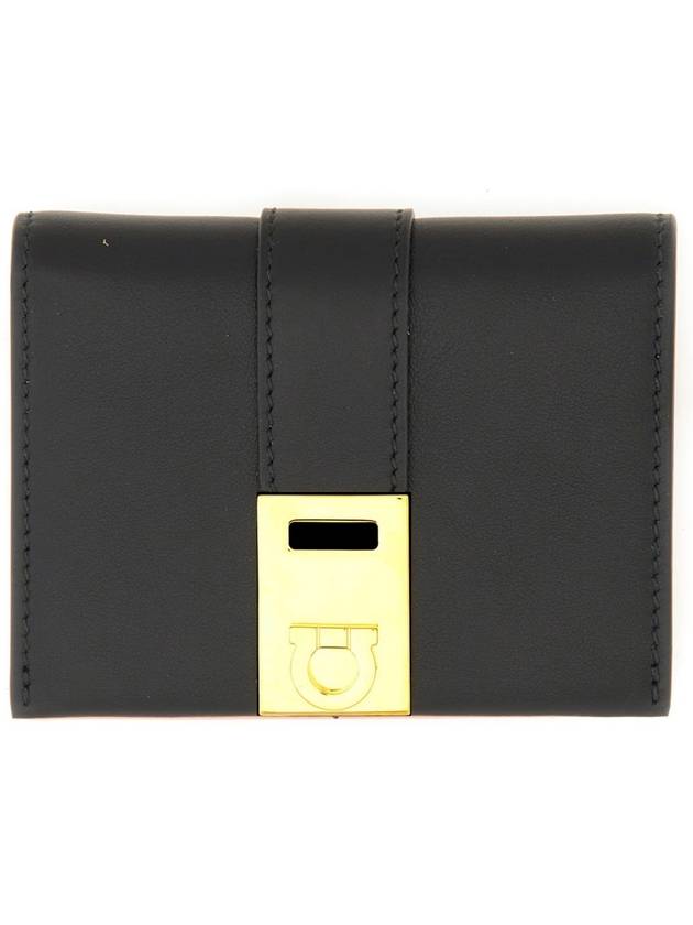 COMPACT HUG BICOLOR WALLET - SALVATORE FERRAGAMO - BALAAN 3