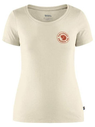 Women's 1960 Logo T-Shirt Chalk White - FJALL RAVEN - BALAAN 2