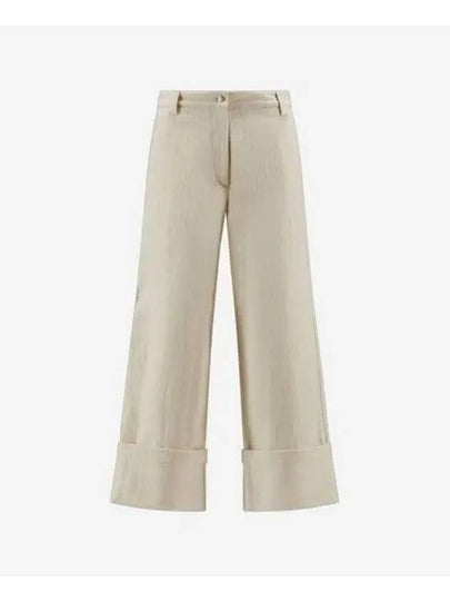 Cotton Wide Pants White - MONCLER - BALAAN 2