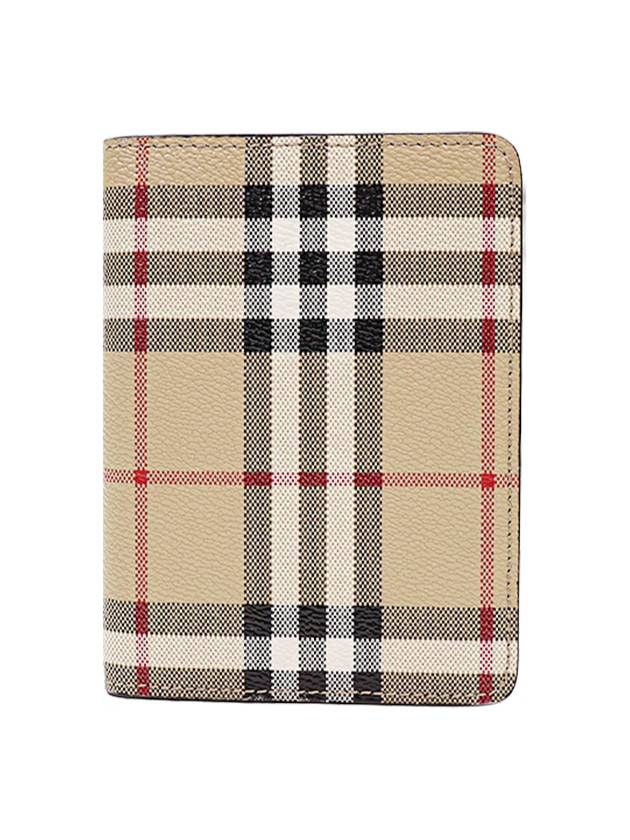 Vintage Check Passport Wallet Beige - BURBERRY - BALAAN 2