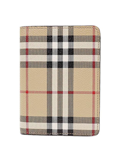 Vintage Check Passport Wallet Beige - BURBERRY - BALAAN 2