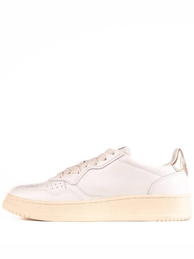 Medalist Goatskin Low Top Sneakers Gold White - AUTRY - BALAAN 3