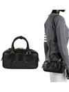 Women's Arcadie Leather Tote Bag Black - MIU MIU - BALAAN 2