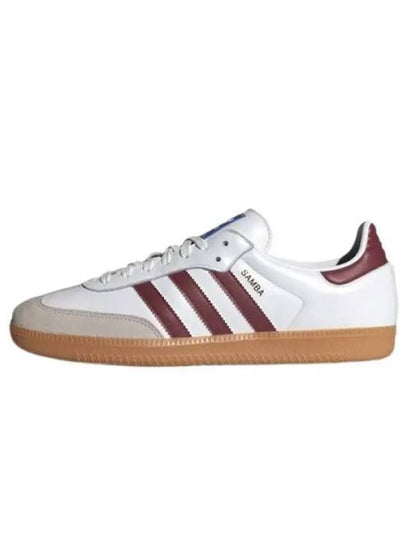 Samba OG Leather Low Top Sneakers Cloud White - ADIDAS - BALAAN 2