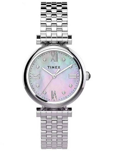 Timex Parisienne Quartz Crystal Mother of Pearl Dial Ladies Watch TW2T78700 - TIMEX - BALAAN 1