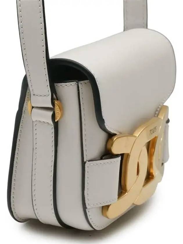 Women's Kate Logo Leather Mini Cross Bag White - TOD'S - BALAAN 7