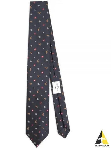 MASA0001AQ016 S9883 Jacquard pattern silk tie - ETRO - BALAAN 1