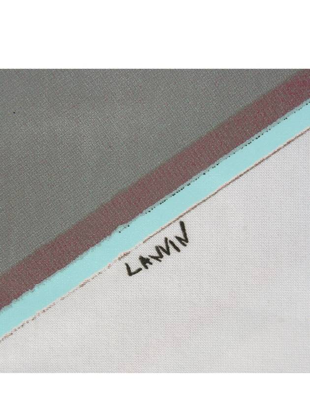 M20TS7A015 00 Mint Line Printing White Tshirt - LANVIN - BALAAN 5