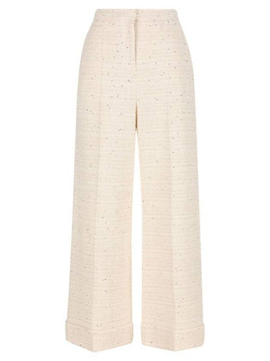 Valentino Garavani Trousers Beige - VALENTINO - BALAAN 1