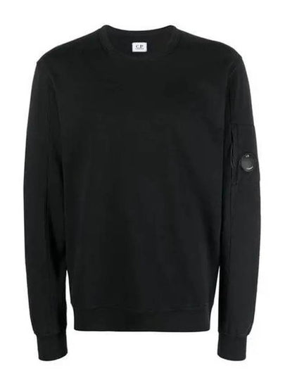 Light Fleece Sweatshirt Black - CP COMPANY - BALAAN 2