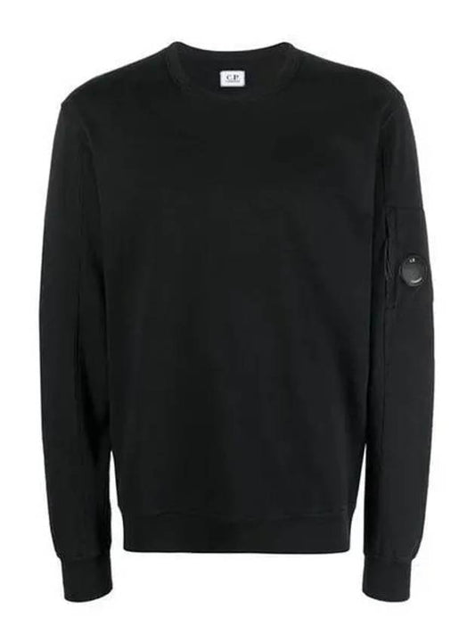 Light Fleece Sweatshirt Black - CP COMPANY - BALAAN 2