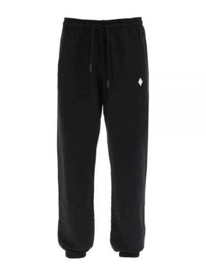 Cross Relaxed Drawstring Track Pants Black - MARCELO BURLON - BALAAN 2