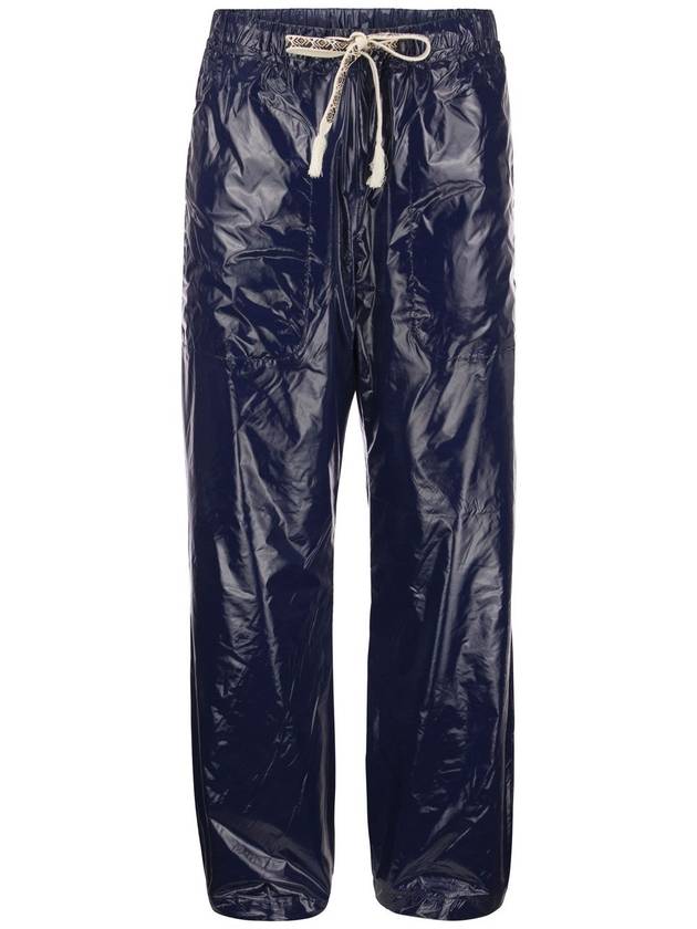 Men's Drawstring Nylon Track Pants Blue - ETRO - BALAAN 2