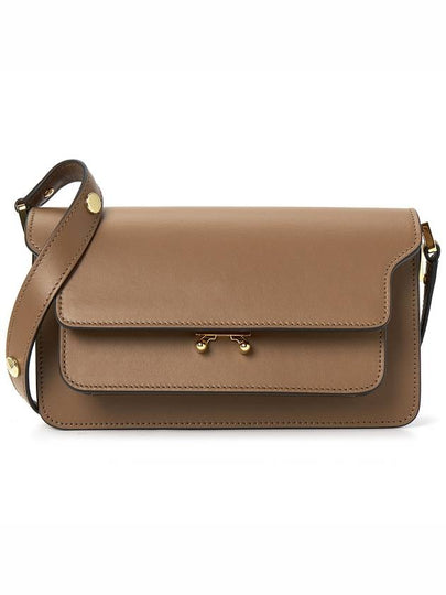 Trunk East West Leather Shoulder Bag Brown - MARNI - BALAAN 2