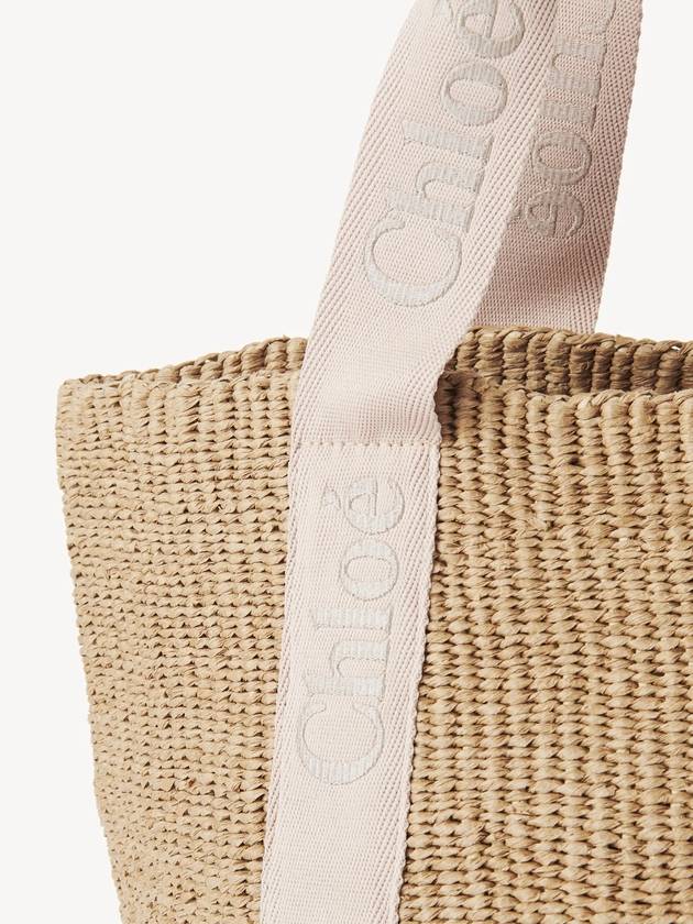 Woody Large Basket Tote Bag Beige - CHLOE - BALAAN 8