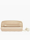 Lady Voyager Cannage Lambskin Long Wallet Sand - DIOR - BALAAN 4