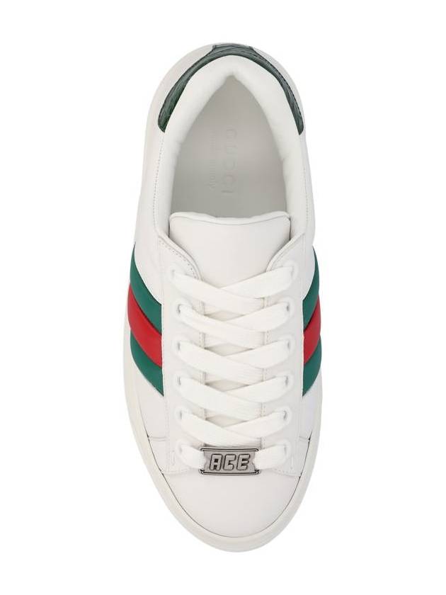 Men's Ace Low Top Sneakers White - GUCCI - BALAAN 5