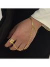 Ring Chain Surgical Bracelet Gold - BASSCLEF - BALAAN 2