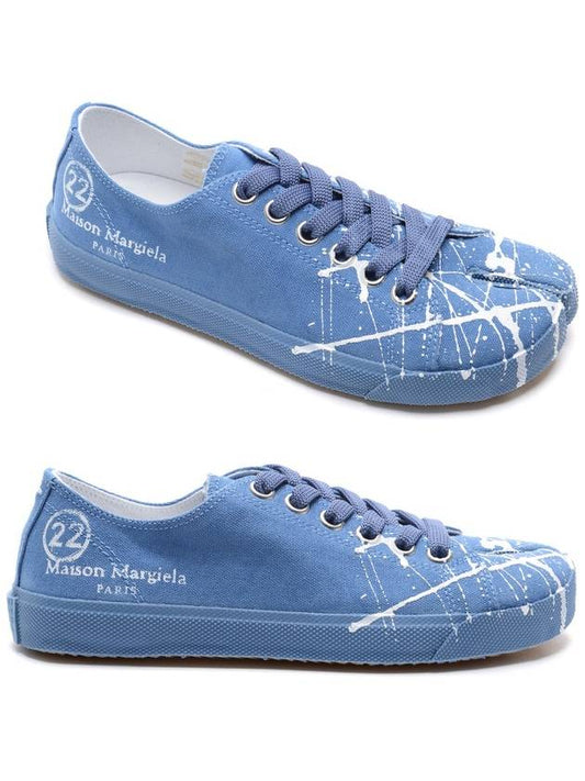 Women's Tabi Paint Low Top Sneakers Blue - MAISON MARGIELA - BALAAN 2