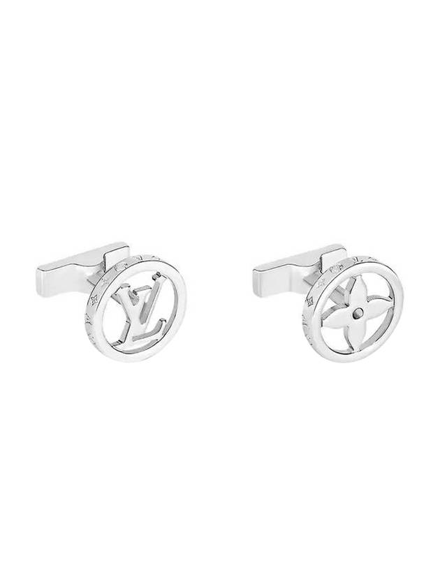 LV Catch Cufflinks Silver - LOUIS VUITTON - BALAAN 1